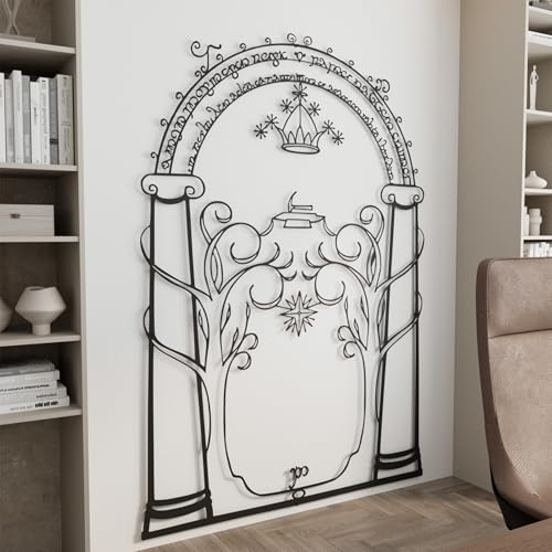 Wita Home Doors of Durin Metal Wall Art, Lord of