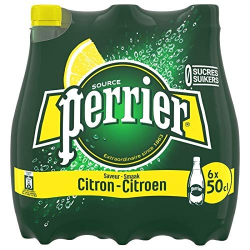 Perrier eau gazeuse citron 6x50cl pour calmer la soif intensément