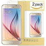 Galaxy S6 Tempered Glass Screen Protector,Ultra-thin 0.33 mm Crystal Clear, 9H Hardness for Samsung Galaxy S6 and G9200