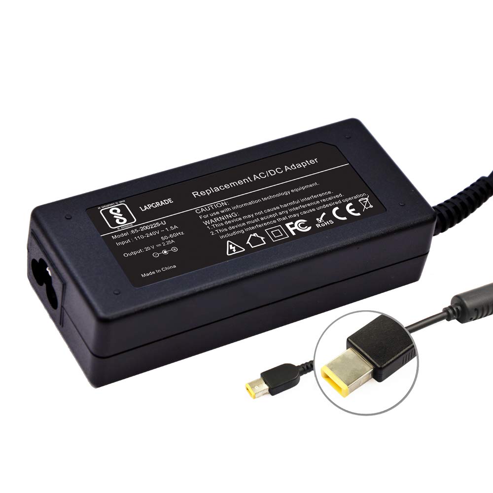 LAPGRADE PC 20V 2.25 A Adapter Charger for Lenovo Yoga 2 11, Flex 2 3 G40 G50 S21 S210, IdeaPad S20-30 E10-30 S 210 S210T S215 Series (Without Power Cable)- Black (B07C7CD2GD) Amazon Price History, Amazon Price Tracker