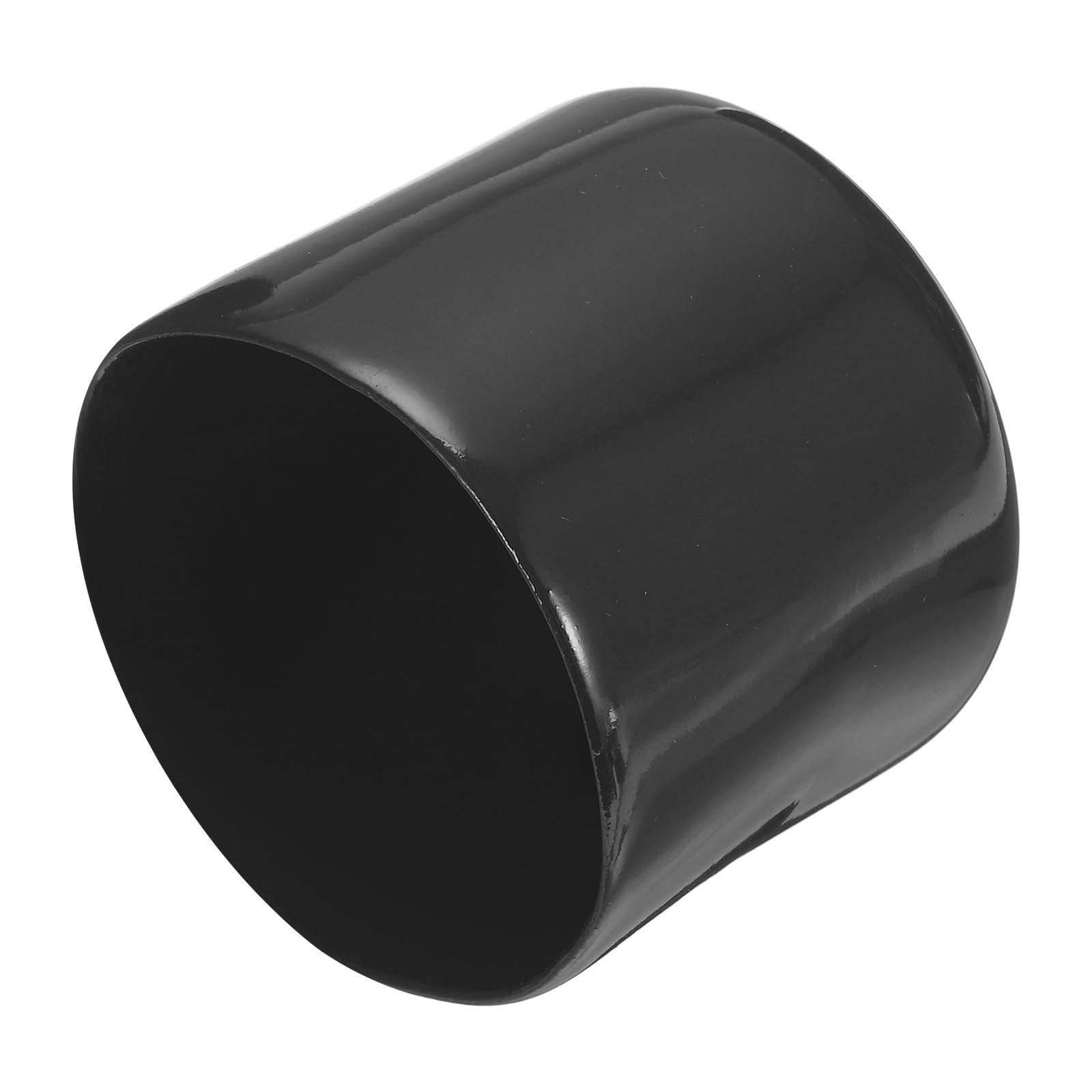 uxcell 8pcs Rubber End Caps 49mm ID Vinyl Round End Cap Cover Screw Thread Protectors Black