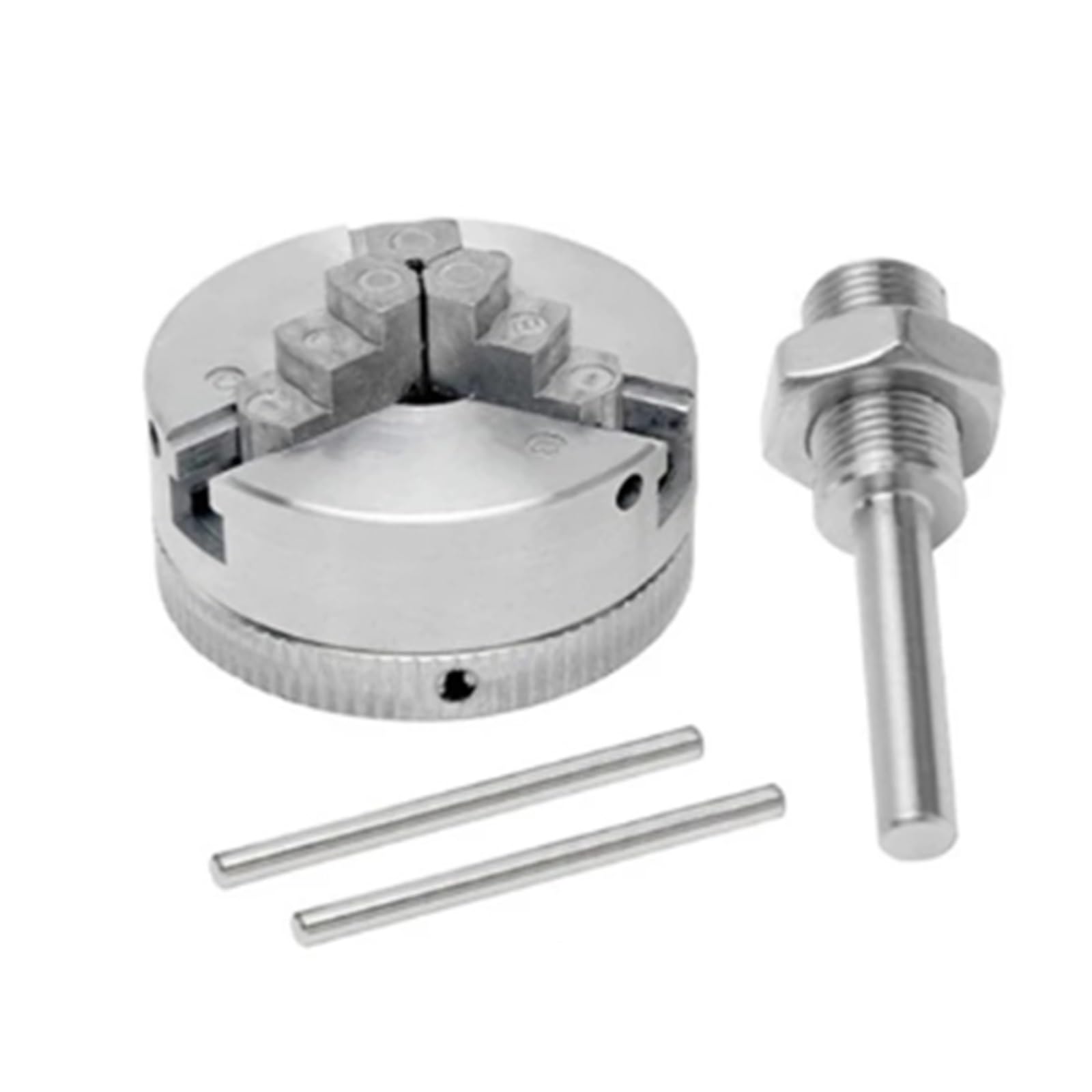 Torno, Rodamientos De Torno Mandril 3 Mandíbulas 4 Perno Montaje Autocentrante Manual Biela Para Rectificar Fresadora Y Tornear, para bricolaje CNC mecanizado madera piedra(3 jaws)
