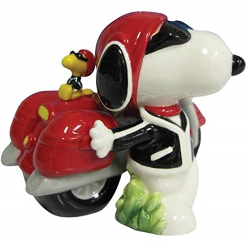 Westland Giftware Peanuts Magnetic Joe Cool and Motorcycle Salt and Pepper Shaker Set, 3-Inch