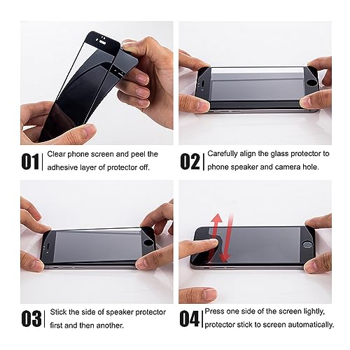 Image of Casodon Tempered Glass Screen Protector Guard for Nothing 2 /Nothing Phone 2 5G (Black) Full Screen Coverage with Easy Installation Kit