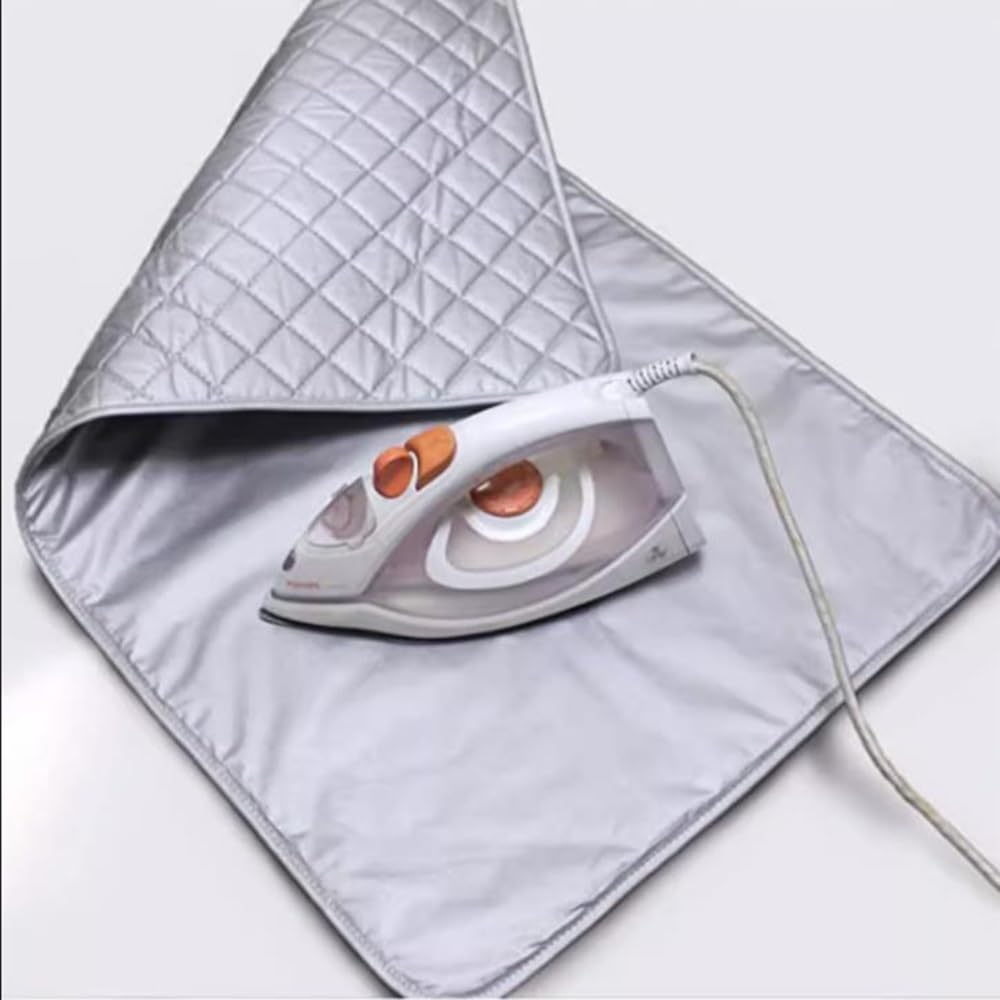 Bügelmatte Für Tischplatte, Bügelmatte, BüGelunterlage FüR Tisch, Bügelunterlage Mit Wärmeisolationsnetz, Verdickt, Platzsparend, Leicht Zu Reinigen, Für Waschmaschine, Trockner-80 * 140CM