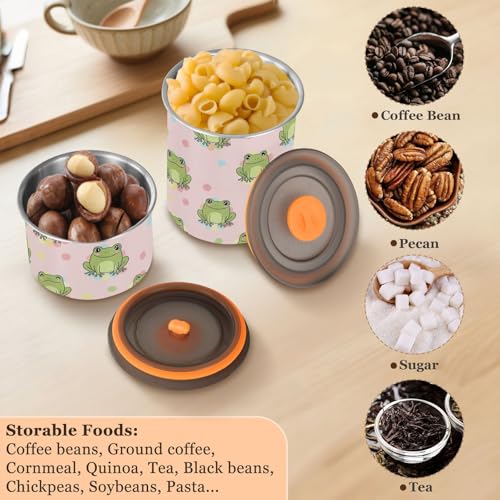 Contenedor hermético para café de acero inoxidable 900ml miniatura 5