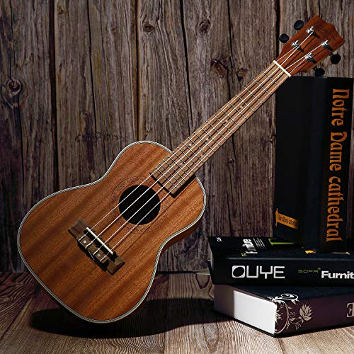 Miniatura 2 de Ukelele Concierto, Hricane Ukelele Concierto 23 Pulgadas Hawaiian Ukulele Para Principiantes Adulto,Niños,Estudiante,Mujer Incluye Bolsa De Transporte