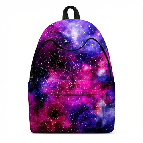 FORRICA Sac à Dos Galaxie Cartable Filles Garçons College Sacs D'école Scolaire pour Ado Enfant Sac a Dos pour Ordinateur Portable Femme Loisir Sac de...