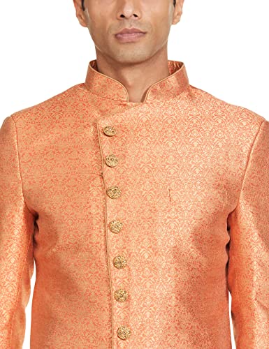 Image of Ethnix by Raymond Men's Poly90% /Viscose10% Solid Regular Fit Jacket