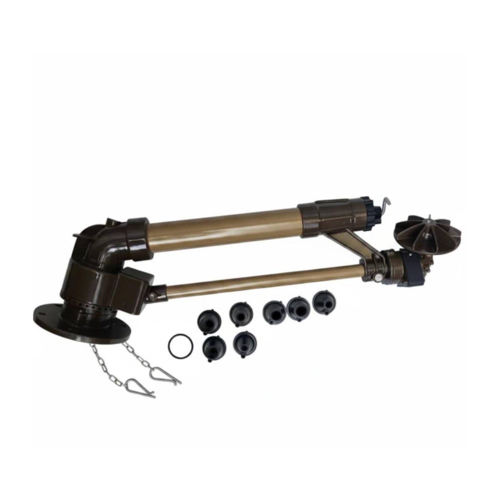 para Riego Aspersor Pulverizador Difusor Ajuste de Patrón 360 Grados con Cobertura Amplia y Consistente Apto para Huertos Césped Control de Polvo Refrigeración, Size to 1