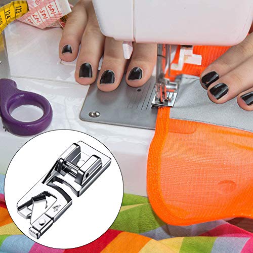 Narrow Rolled Hem,3 Pack Sewing Machine Presser Feet Hemming Foot Kit 4/8 6/8 8/8 Inch Wide Rolled Hem Pressure Foot for Most Low Shank Adapter Sewing Machines Singer Brother - Image 4