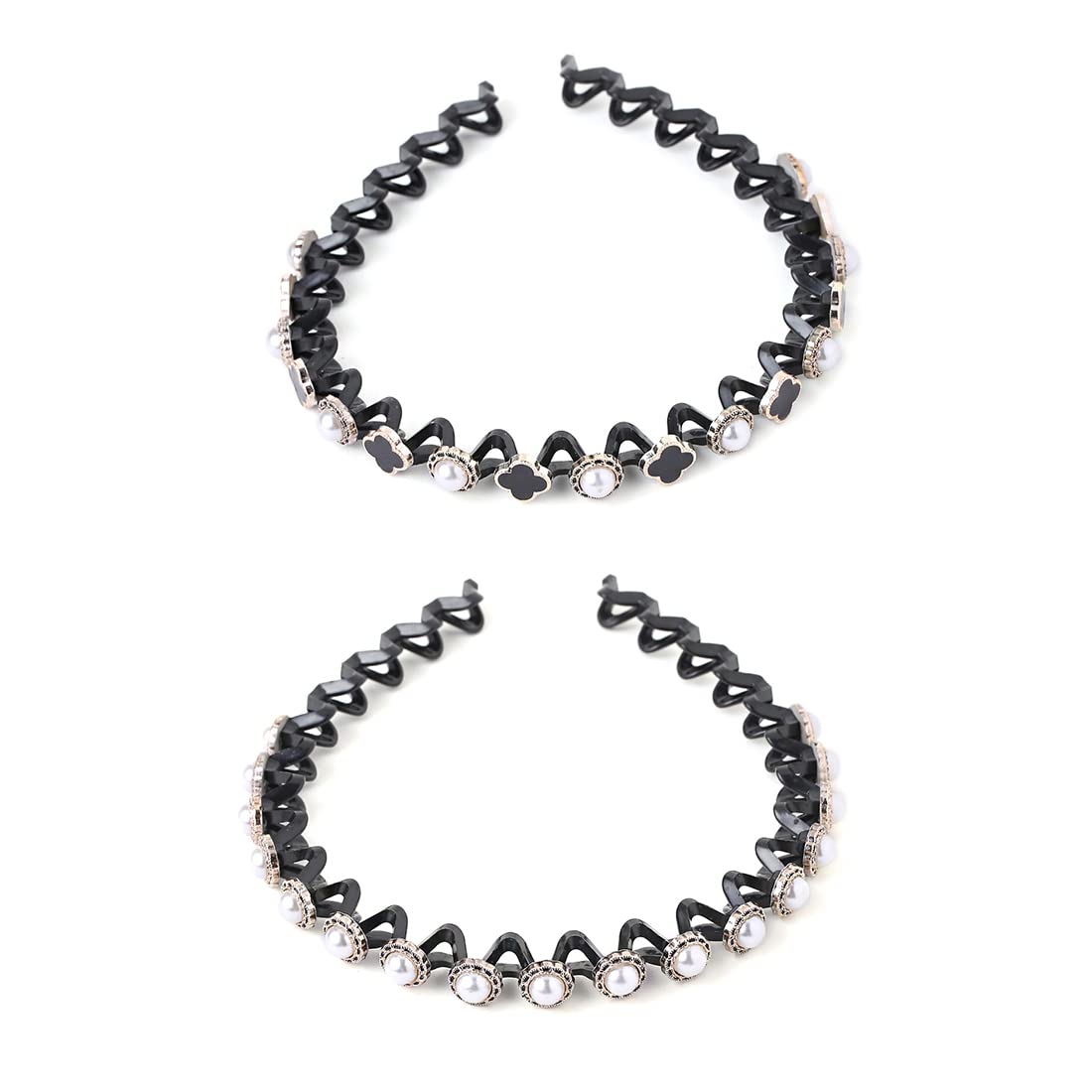 Hair Bands for Girls & Women Hair Accessories for Women 2 Pcs Hairband for Women Head Band Pearl Headpeice Hairband for Women Birthday Gift for Women & Girls-image-15