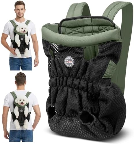 ALLSOPETS Mochila para Perros Pequeños y Medianos – Transportín P...