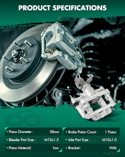 Image of SCITOO Rear Passenger Side Disc Brake Caliper 18B5310 Compatible For Chevy For Cruze 2011-2015,For Chevy For Cruze Limited 2016,With Bracket 1PC