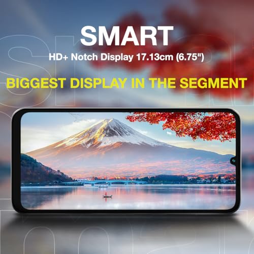 Image of Lava Yuva Smart 2 (Crystal Blue, 3 GB RAM, 64 GB Storage) | Biggest 6.75 inch HD+ Display | 13MP AI Dual Rear Camera | 5000 mAh Battery | Secure Face Unlock | Fingerprint Reader