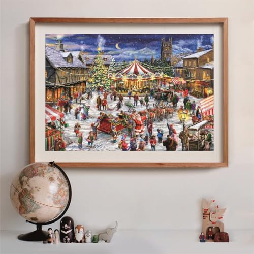 Clementoni Jigsaw Puzzle The Christmas Fair 1500 Pieces, Compact Box, Puzzle For Adults 14-99 Years, Gift For Men/Women - Image 4