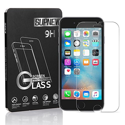 Supone 2-Pack iPhone 6s Plus Glass Screen Protector, 9H Hardness HD Clear Film Ultra Thin Guard Anti-bubble Tempered Glass Screen Protector For iPhone 6 6s Plus 5.5 Inch