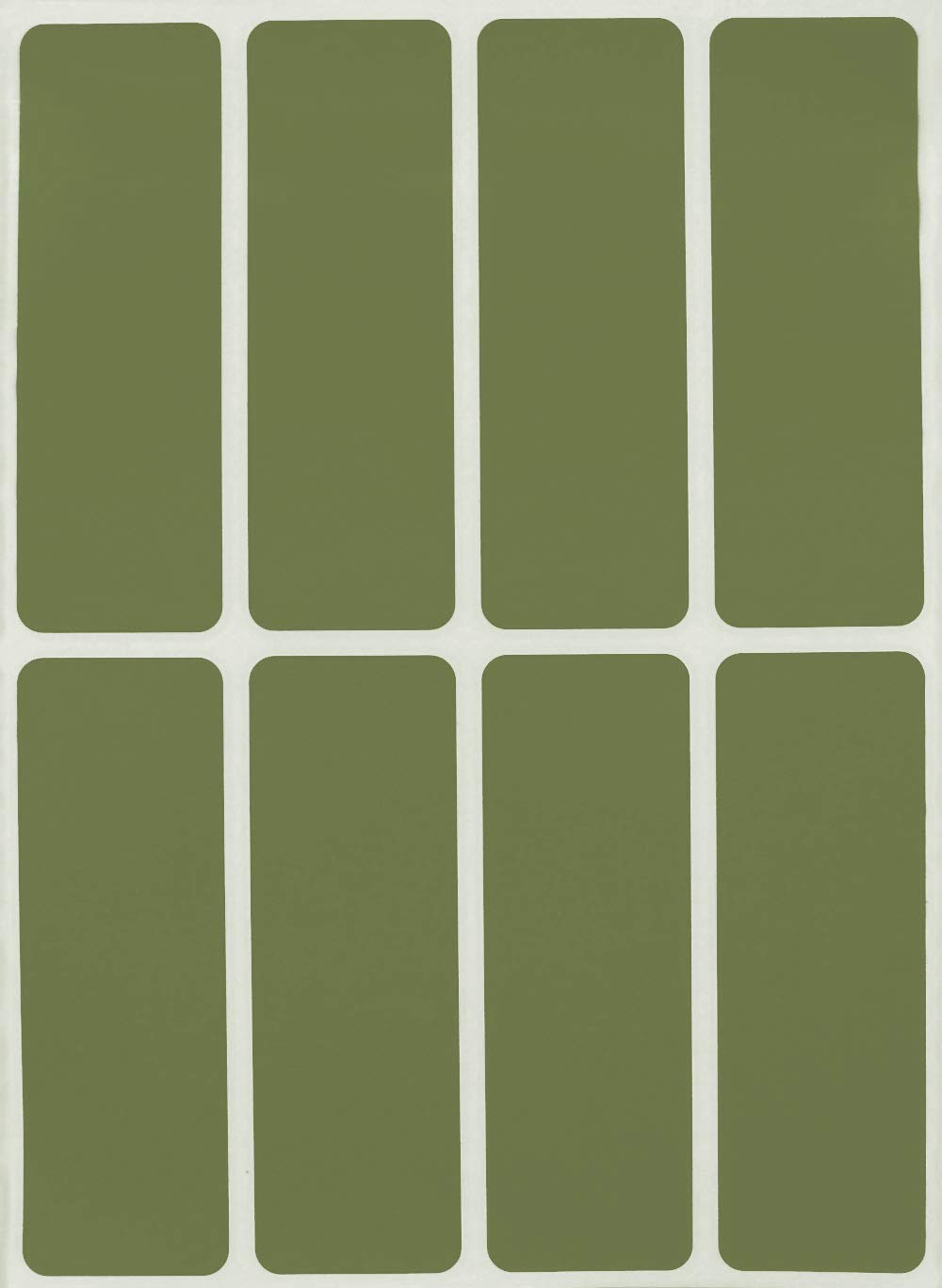 Royal Green Write On Labels Color Coding Stickers for File Folders in Olive Green 3x1 inch - 800 Pack