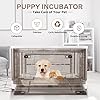 HKDQ Puppy Incubator,Nebulization Box Large PET Brooder Nursery,Kitten Incubator, Puppy Incubator with Nebulization (85L)