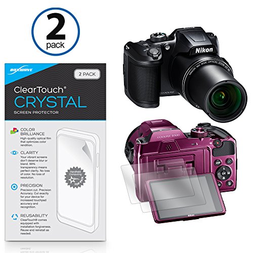 Nikon Coolpix B500 Screen Protector, BoxWave [ClearTouch Crystal (2-Pack)] HD Film Skin