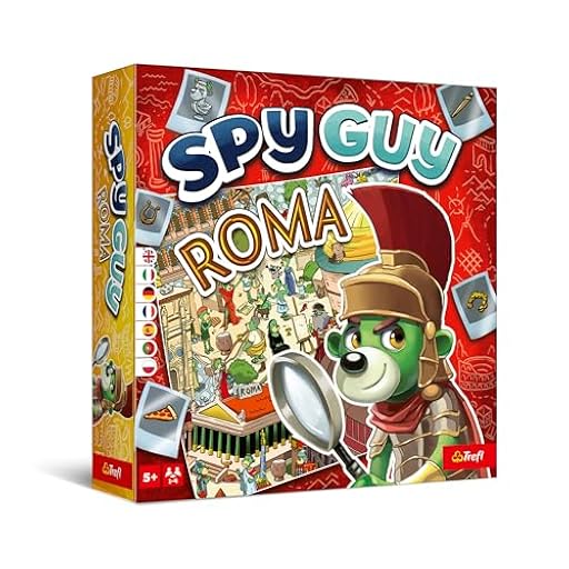 Trefl - Spy Guy Roma - Roma, Juego cooperativo de observación, Tablero Enorme, Juego de Mesa para la Familia, Adultos y niños a Partir de 5 años | Ya disponible en tu tienda friki favorita! En mundofriki.es!