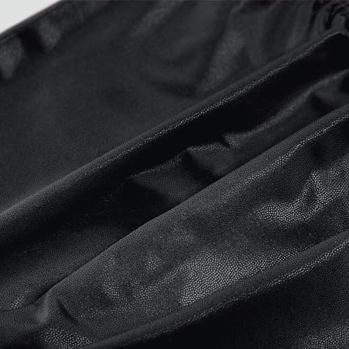 LOLANTA Girls Shiny Metallic Leggings, Kids Stretchy Tights, Ankle Length Shiny Dance Pants4