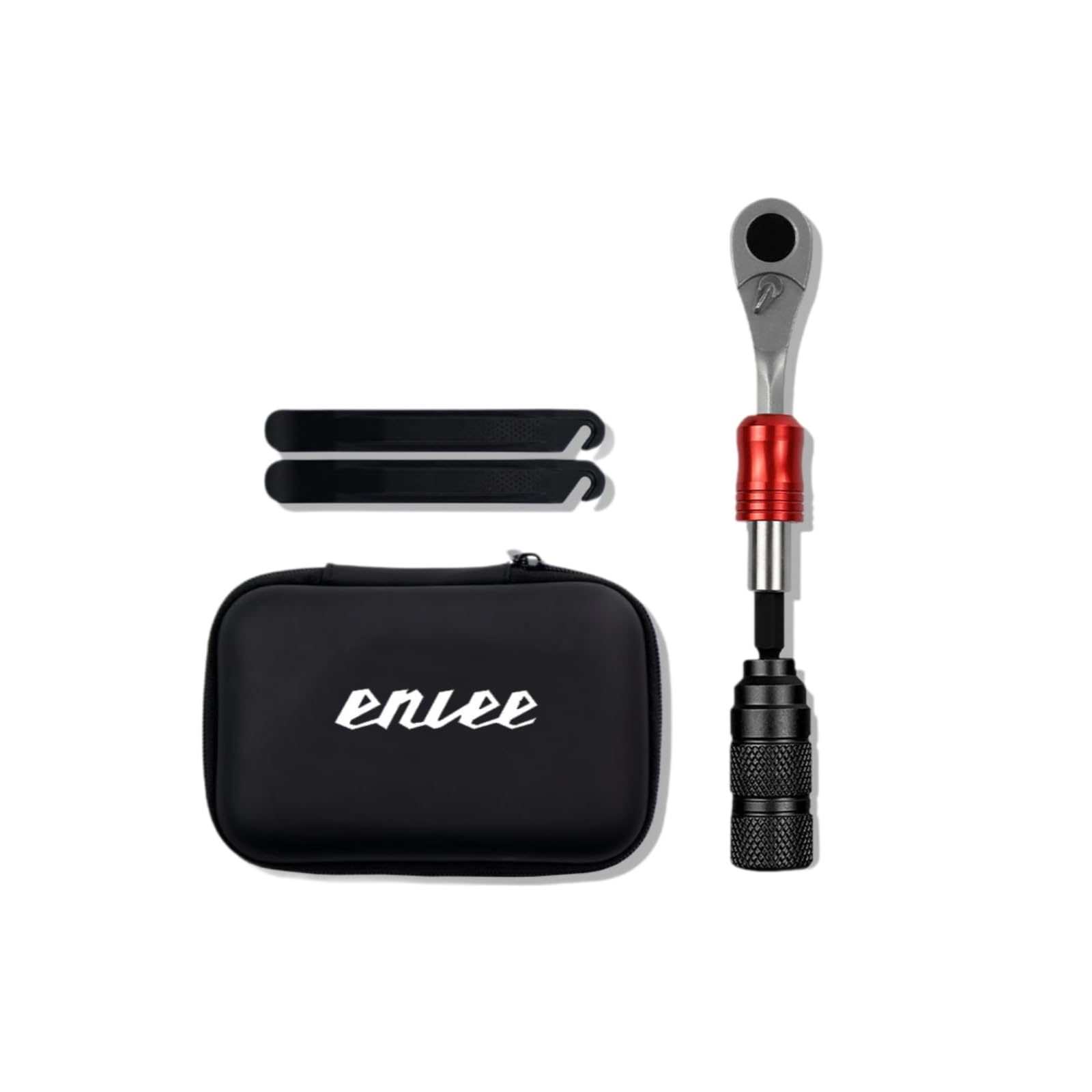 KESOTO Kit Herramienta Taller para Bicicleta con Llave Carraca Reversible y Mango Antislizante con Estrías Incluye Puntas stornillador y Palancas Acuado para Ajustes Rápidos en el Hogar