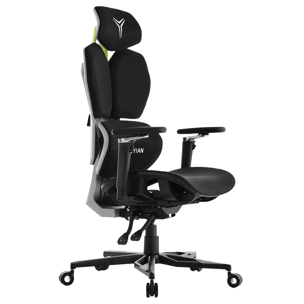Silla Gaming Ergonómica Proact GM1 Reclinable 90°-135°| Respaldo, Reposabrazos y Altura Ajustables | Ruedas Silenciosas PU 360° | Material Aluminio 370mm | Soporta 150kg | Ideal Trabajo y Videojuegos