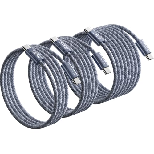 LISEN USB C to USB C Cable, 240W Fast Charging Cable (3.3FT+6.6FT+10FT)