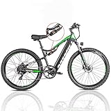 PASELEC Electric Bikes for Adult, Electric Mountain Bike, E-Bike Moped with 48V 13ah Lithium Battery,500W Professional E-MTB (Black)