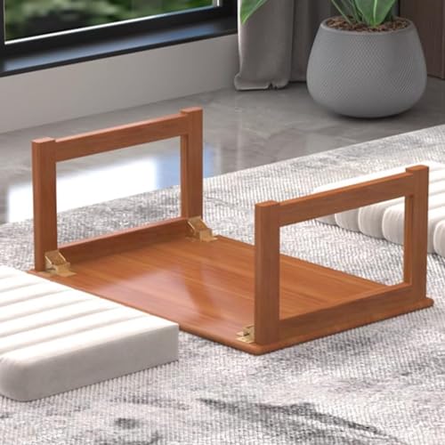 Table de méditation tatami pliante en bois pour rituel thé zen