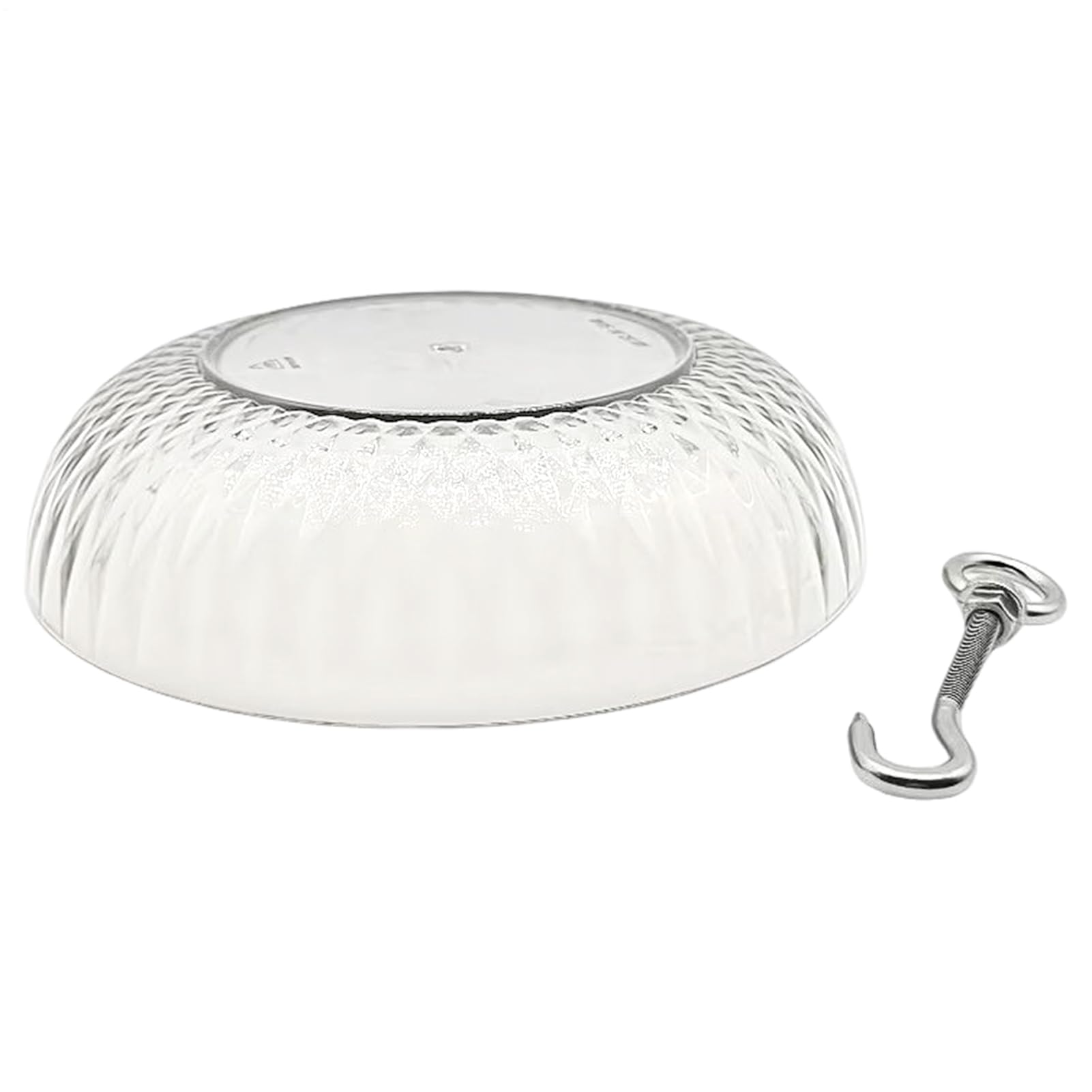Deflector para de pájaros transparente con cúpula de protección anti ardillas