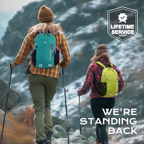 VPBAGE 15L Water-resistant Hiking Daypack, Small Backpack Travel Outdoor, Lightweight Day Pack with Tool Loops - Image 7