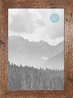 A4 / 29.7x21cm GLASS Window - Rustic Distressed Wood Effect Traditional Premium Photo Picture Frame Portrait & Landscape