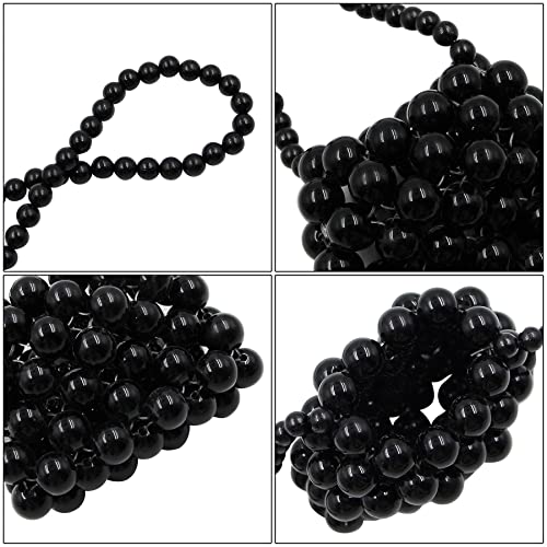 Image of Girls Mini White Vintage Pearl Satchel Shoulder Bag Evening Clutch
