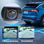 Car Camera Lens Protector, 360° All-Round Protection High-Transparency Anti-Scratch Waterproof, Rainproof Easy Adhesive Installation for Instant Protection (2 Pcs)