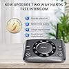 Hands-Free Intercoms Wireless for Home Business, Wuloo Upgrade Two Way Audio Intercom System for Elderly, Full Duplex Room to Room Intercom with 5280 ft Range Clear Sound Anti-Interference, Pack of 2 #4