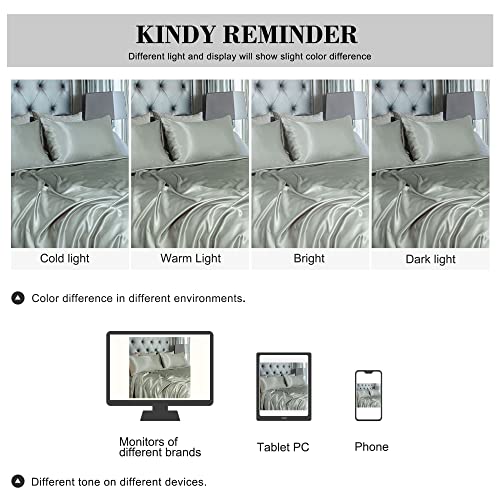 PiccoCasa, Set di lenzuola da 4 pezzi in raso