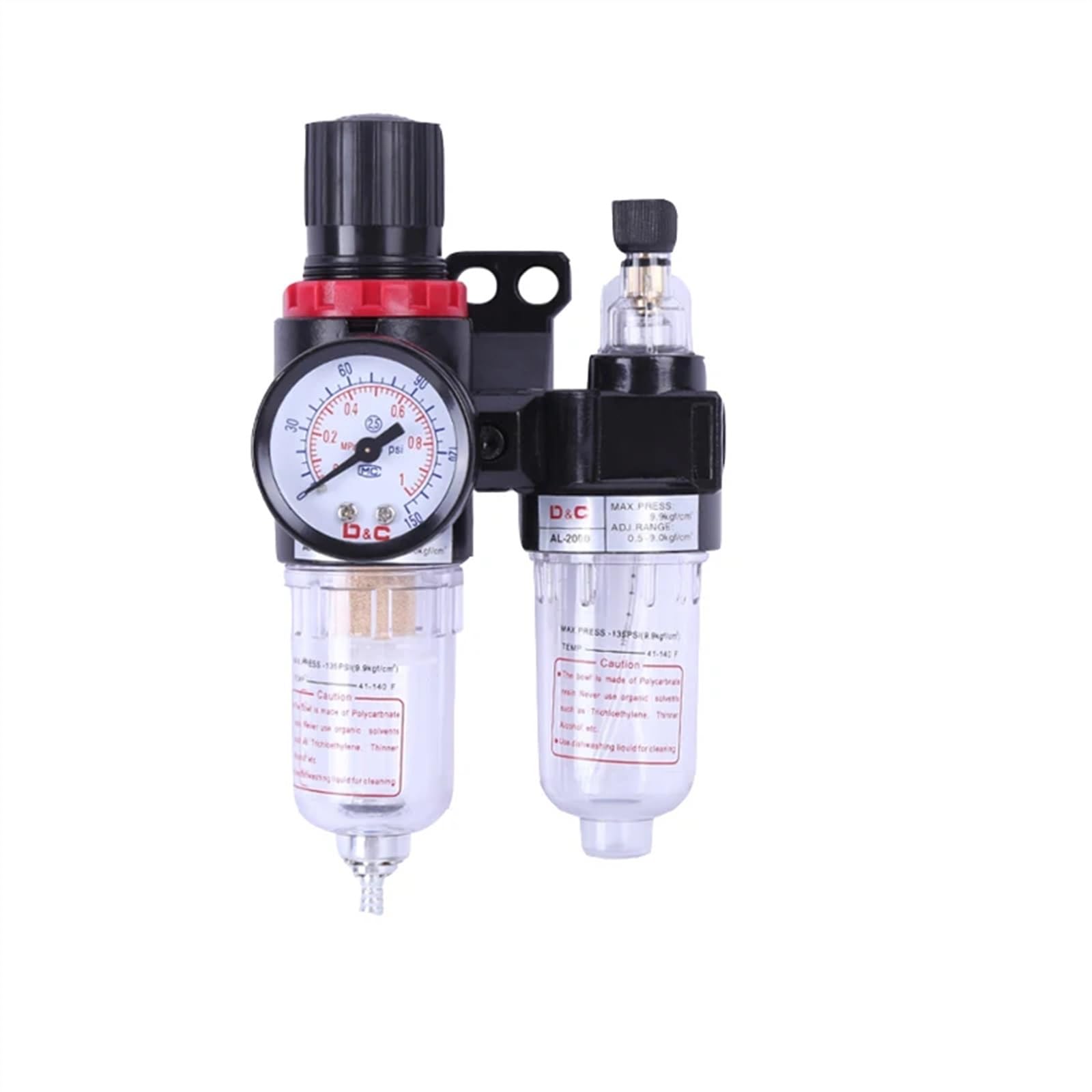 AFC-2000 regulator filtra pneumatycznego jednostka uzdatniania powietrza przełączniki ciśnienia manometr AFC2000 z mocowaniem PC do sprężarek
