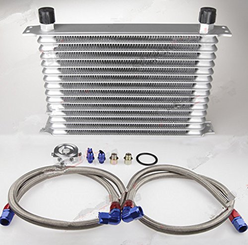 Refroidisseur huile moteur universel Trust Style AN-10 Gowe 15 rangées avec kit d'extrémité de tuyau