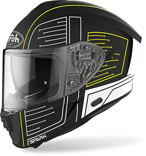 Casque Airoh Spark Cyrcuit Matt noir taille S intégral pour moto