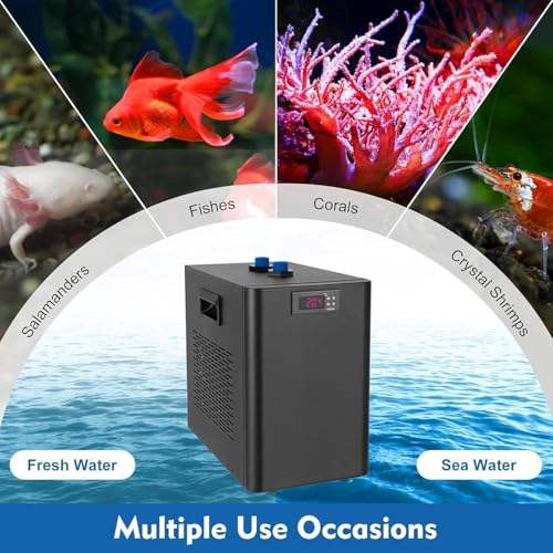 Enfriador de acuario enfriador de agua compresor de refrigeración para tanque de peces y salud de plantas acuáticas