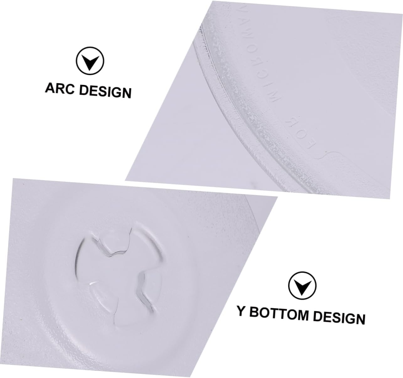 PRETYZOOM Microwave Glass Plate Turntable Replacement for Oven Easy to Clean Heatproof