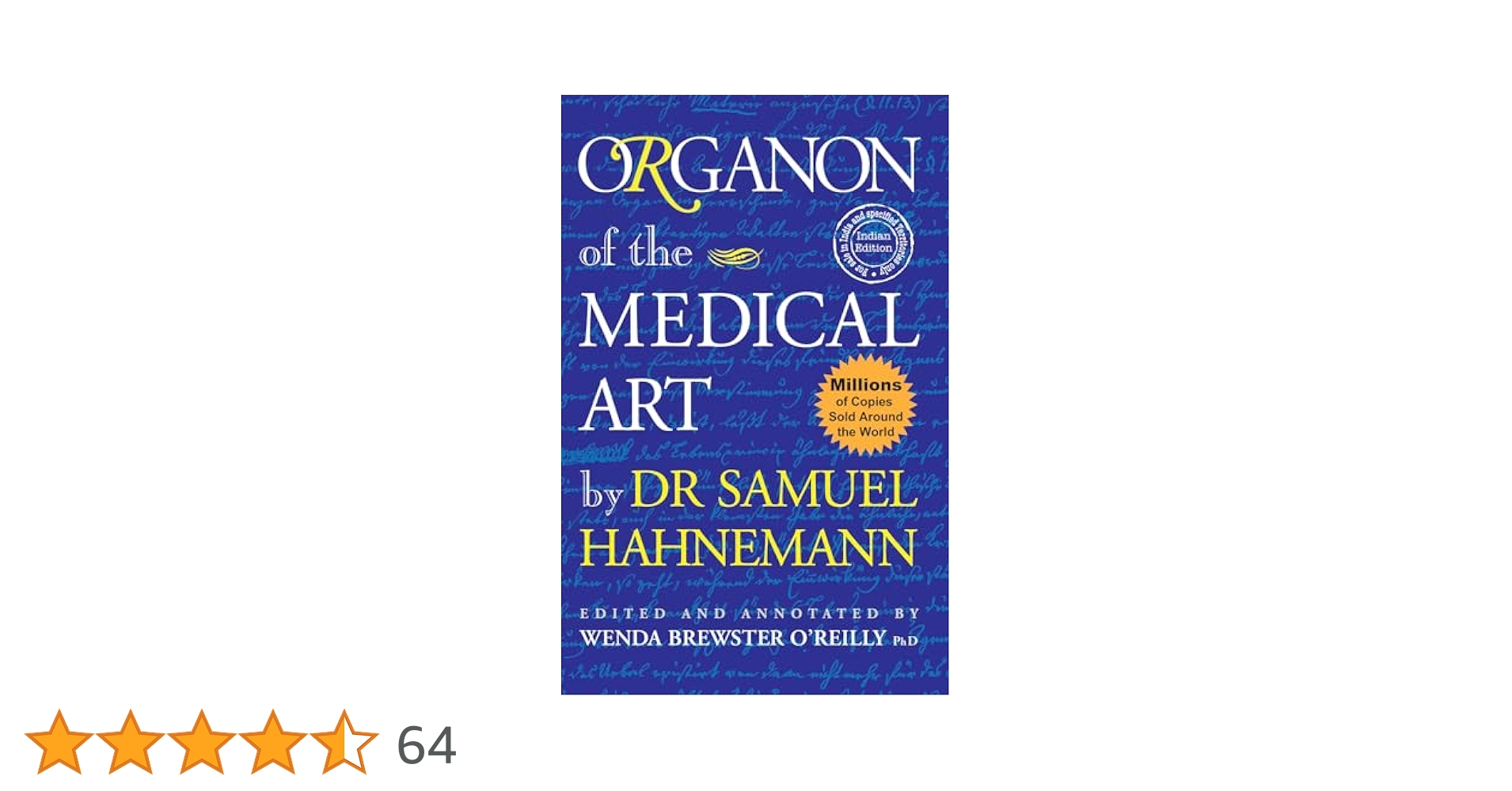 Buy Organon of the Medical Art by DR Samuel Hahnemann Book