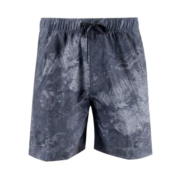 Fishing Volley Boadshorts Men's No Liner Volley Boardshorts for all day Fishing or Boating - Realtree Royal Wave, Size: X-Large
