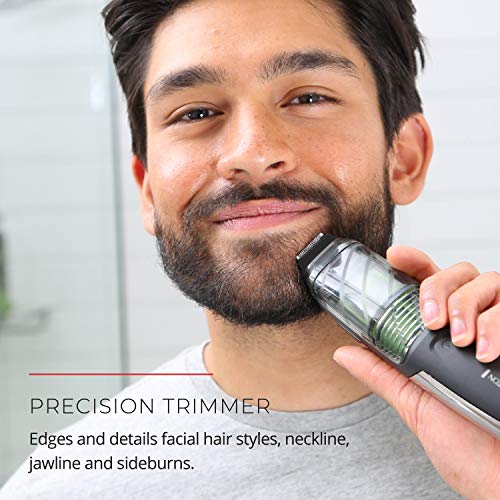 Remington Vacuum Beard Trimmer,13 Length And Style Settings With Adjustable Length Comb (2-18Mm),Vacuum Trimmer For Beard, Mustache, And Stubble, Rechargeable Lithium Power, Washable, Removable Blades #TOP2