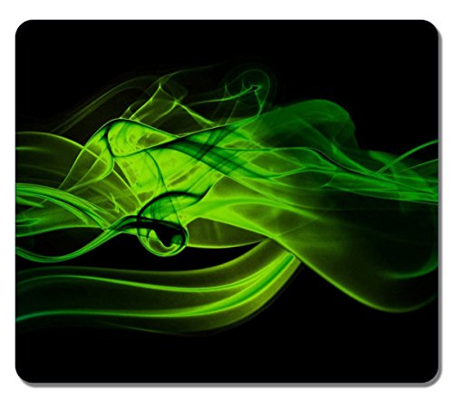 Large Mousepad 14167 Green Smoke Abstract Art Natural Eco Rubber Mousepad Design High Quality Durable Mouse Mat Computer Accessories Big Gaming Mouse Pad