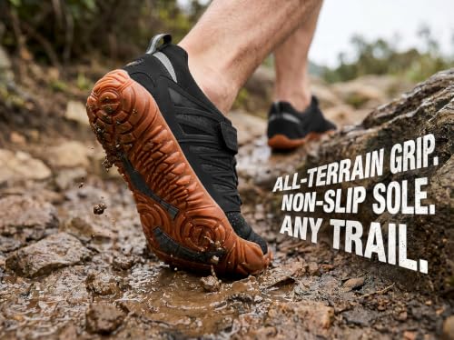 Image of WHITIN Men's Minimalist Trail Runner | Wide Toe Barefoot Box Inspired
