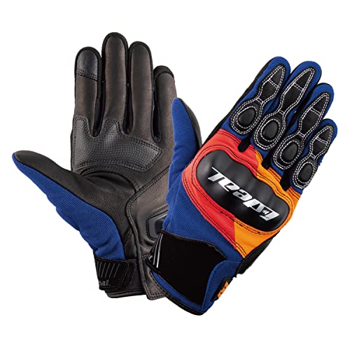 山城(yamashiro) IDEAL アイディール バイク用 グローブ ID-015 ヘリテージ オレンジ/レッド 2XLサイズ ID015/ORRD/2XL