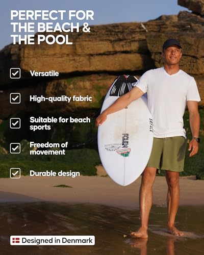 DANISH ENDURANCE Men's Swim Trunks with Mesh Lining, Quick-Dry, Lightweight3